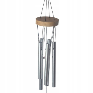 Drevená zvonkohra s kovovými trubicami Puckator 37x6 cm